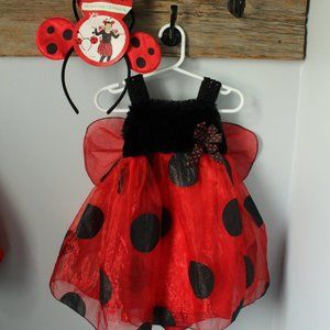 Authentic Kids size 12M Ladybug Costume With Headband